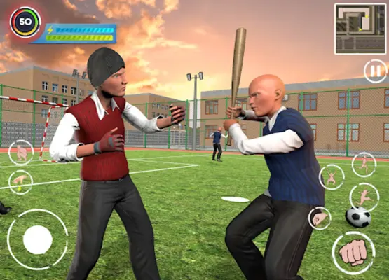 Bad Bully Guys School Fight android App screenshot 0