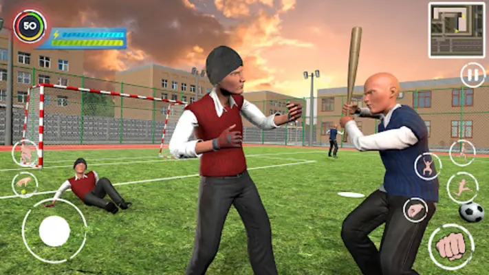 Bad Bully Guys School Fight android App screenshot 16